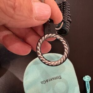Authentic Tiffany & Co. Silver Rope Ring - Size 5